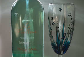 Bottle and glass